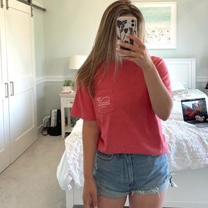Vineyard vines xs pink salmon Nantucket t shirt
